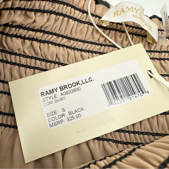 Ramy Brook Cori Skirt Black Faux Leather - Picture 9 of 11